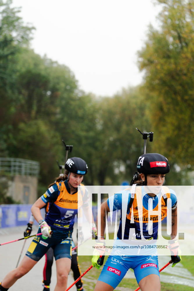 GER, Biathlon, Women, IBU Biathlon Loop One Festival 2026, 2026–2027 Season, Women’s Super Sprint Qualification Heat 1–4: Lisa Vittozzi (ITA), 1st; Ella Halvarsson (SWE), 5th in the head-to-head match at Munich Olympic Park, Bavaria, Germany