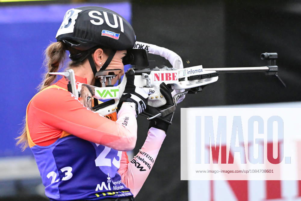 BIATHLON: Aita Gaspari (SUI) during the women’s and men’s Super Sprint qualifiers at the Loop One Biathlon Opening Festival in Munich’s Olympic Park on October 18, 2026, Germany, Bavaria, Munich, Hans-Jochen-Vogel-Platz, Olympic Park, Bavaria, Germany