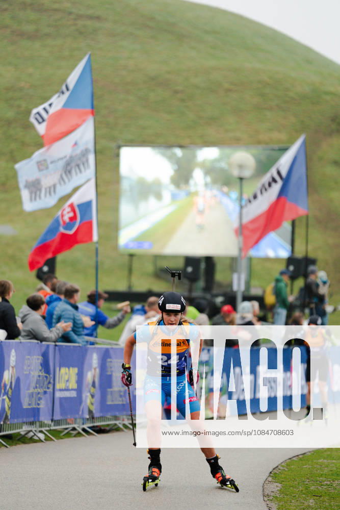 GER, Biathlon, Women, IBU Biathlon Loop One Festival 2026, 2026–2027 Season, Women’s Super Sprint Qualification, Heat 1–4: Martina Trabucchi (ITA), 24th in the turn, Munich Olympic Park, Bavaria, Germany