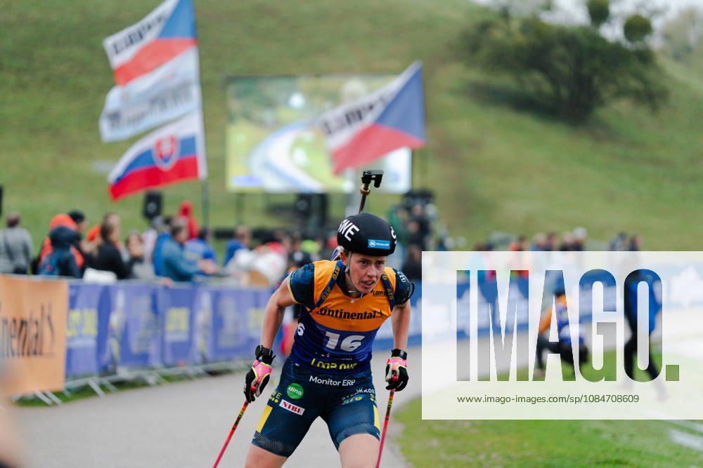 GER, Biathlon, Women, IBU Biathlon Loop One Festival 2026, 2026–2027 Season, Women’s Super Sprint Qualification Heat 1–4: Elvira Oeberg (SWE), 16th in the turn at Munich Olympic Park, Bavaria, Germany