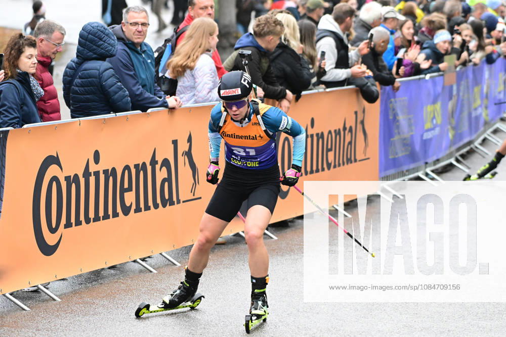 BIATHLON MINKKINEN Suvi FIN at the Women s and Men s Super Sprint Qualifier during the Loop One Biathlon Opening Festival at the Olympic Park in Munich on October 18, 2026, Germany, Bavaria, Munich, Hans-Jochen-Vogel-Platz, Olympic Park, Bavaria, Germany