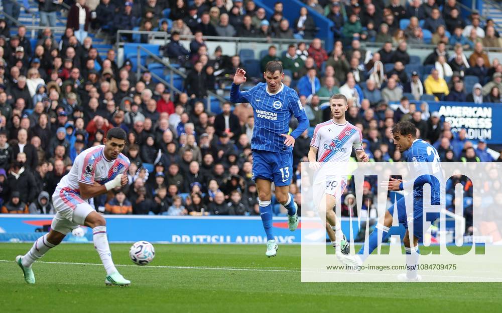 Yasin Ayari of Brighton and Hove Albion scores a goal to make the score 3-0 Brighton & Hove Albion v Crystal Palace, Premier League, Football, American Express Stadium, Brighton, UK - 18 Oct 2026Brighton American Express Stadium United Kingdom