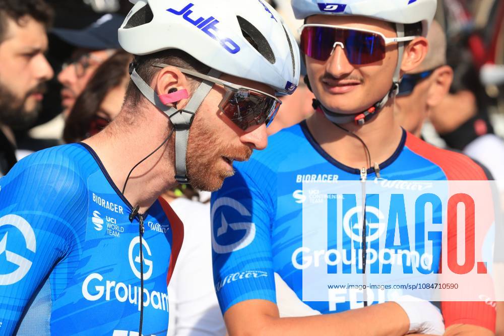 Veneto Classic - UCI Cycling race Pierre Teyssot MAXPPP ; Veneto Classic - UCI Cycling race . Cittadella, Italy on October 18, 2026. Quentin PACHER and GREGOIRE, Baptiste, FR, Groupama-FDJ United Pierre Teyssot Maxppp Cittadella Veneto Italy