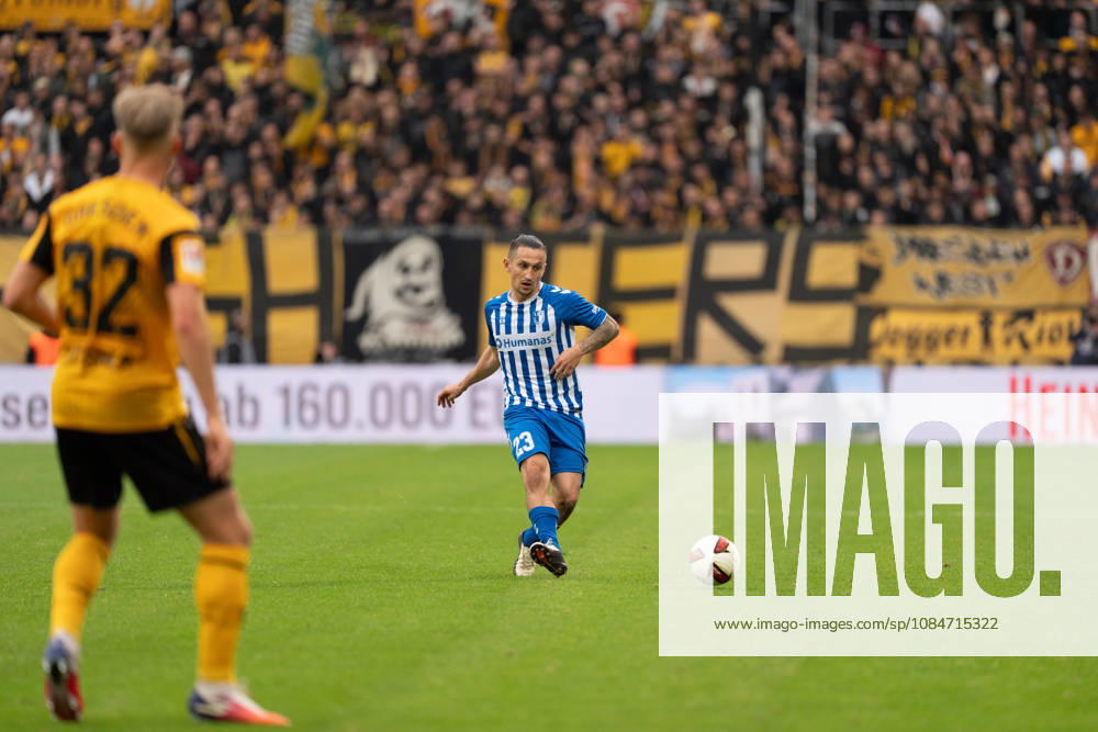 Pictured: Baris Atik (23) in action, 1 FC Magdeburg 18, October 10, 2026, SG Dynamo Dresden vs. 1 FC Magdeburg, Bundesliga Matchday 8, Soccer, Germany, Dresden, Rudolf Harbig Stadium