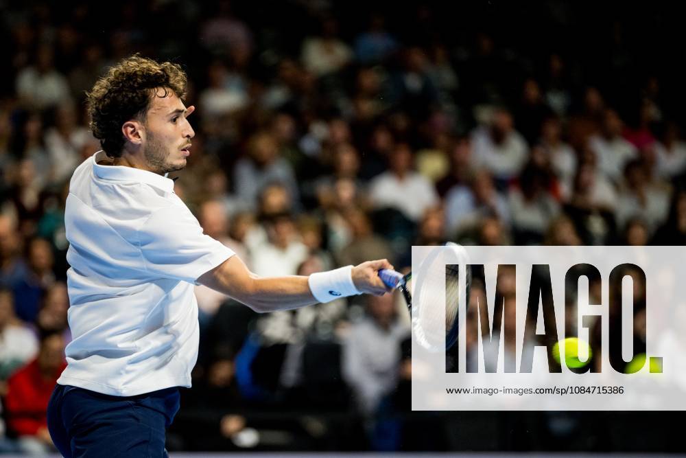 Clement Chidekh of France pictured in action during the European Open ATP, Tennis Herren tennis tournament in Brussels, on Sunday 18 October. This year s edition of the tournament is taking place from 17 to 25 October JASPERxJACOBS x190208622x