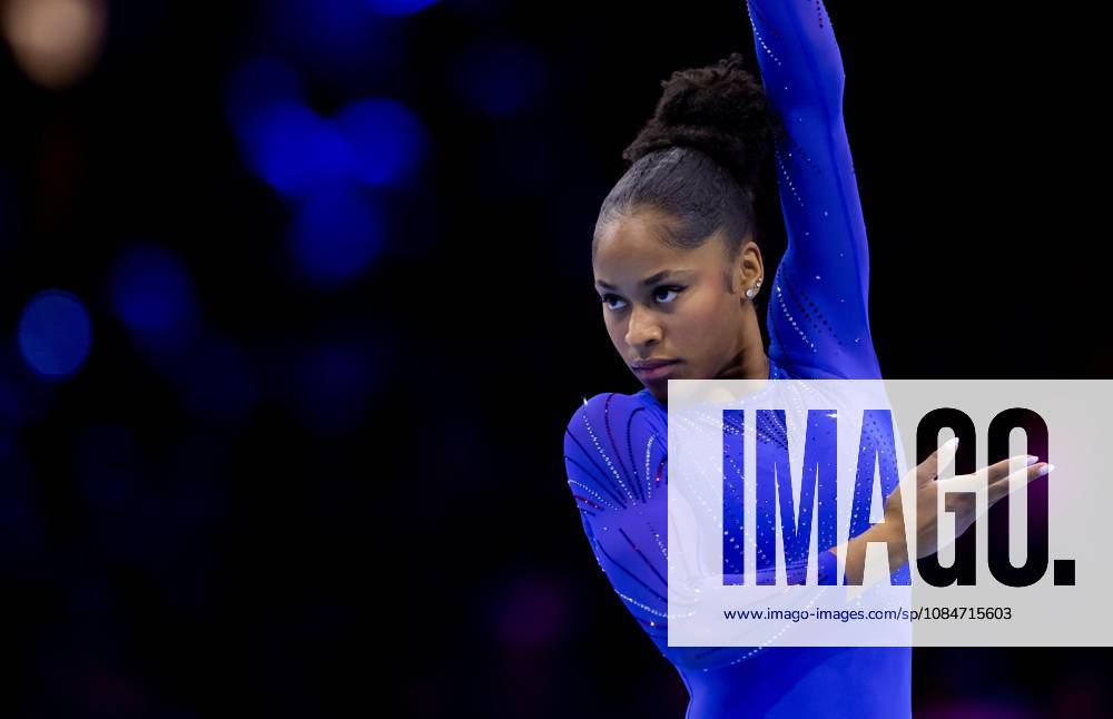 ROTTERDAM - Skye Blakely (USA) in action during the qualifications at the World Gymnastics Championships in Rotterdam Ahoy. IRIS VAN DEN BROEK ANP ANPxSportx IVx 572846492 originalFilename: 572846492