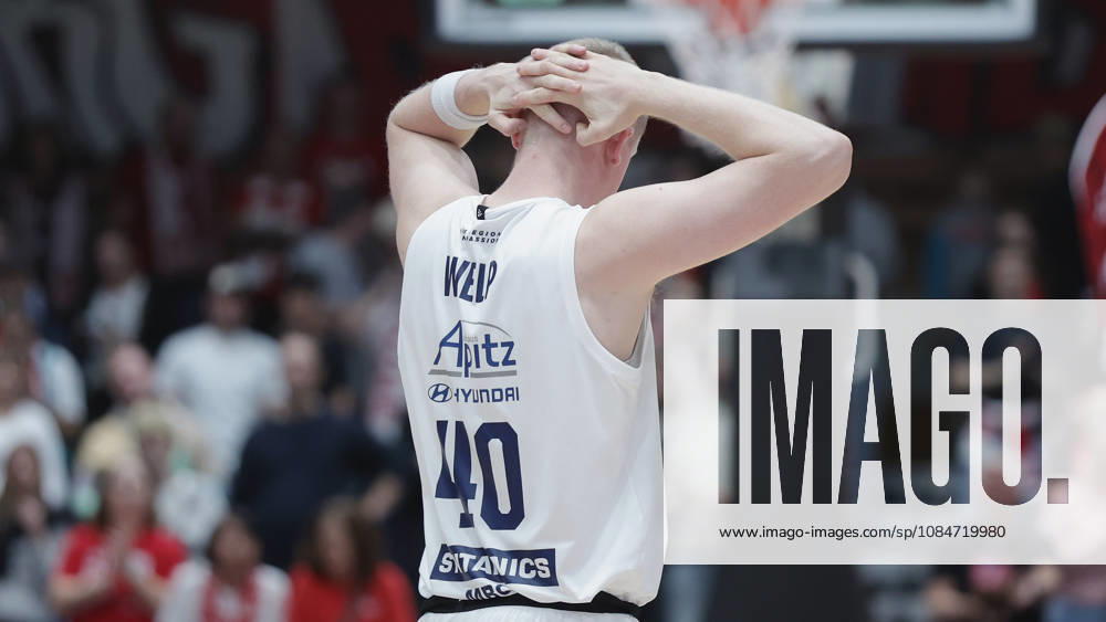 Pictured: Disappointment on the face of Collin Welp of Syntainics MBC, 40 18 10 2026, Fitness First Würzburg Baskets vs. SYNTAINICS MBC, Netto BBL Cup, Round of 16, Germany, 97072, tectake Arena Würzburg,