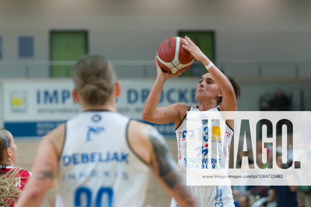 Sara Guerreiro Marburg, 13, halfit Lions vs. BC Marburg Blue Dolphins, Women s Basketball, 1st Bundesliga, DBBL, Matchday 3 of the 2026–27 season, October 18, 2026, SWH Arena, Saxony-Anhalt, Germany