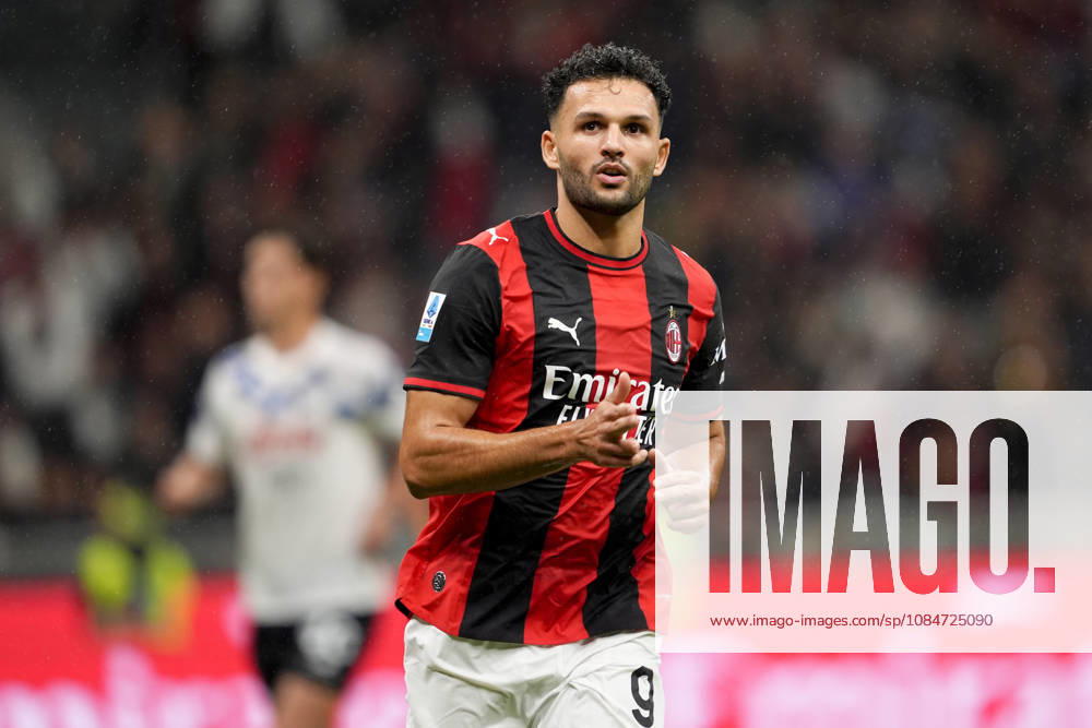 AC Milan s Gonçalo Ramos celebrates after scoring 1-0 during the Serie A soccer match between AC Milan and Atalanta BC at the Giuseppe Meazza Stadium in Milan, Italy - October 18, 2026. - Soccer