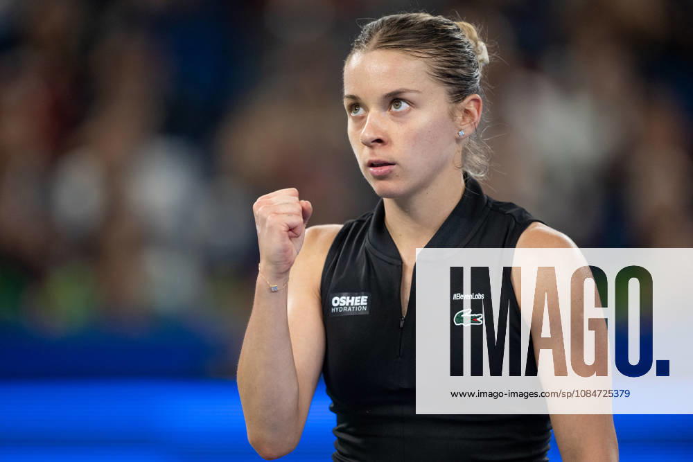 (261018) -- WUHAN, Oct. 18, 2026 -- Maja Chwalinska celebrates during the women s singles final match between Maja Chwalinska of Poland and Sonay Kartal of Britain at the 2026 Wuhan Open tennis tournament in Wuhan, capital of central China s Hubei Province, Oct. 18, 2026. ) (SP)CHINA-WUHAN-TENNIS-WUHAN OPEN-WOMEN S SINGLES-FINAL (CN) WuxZhizun