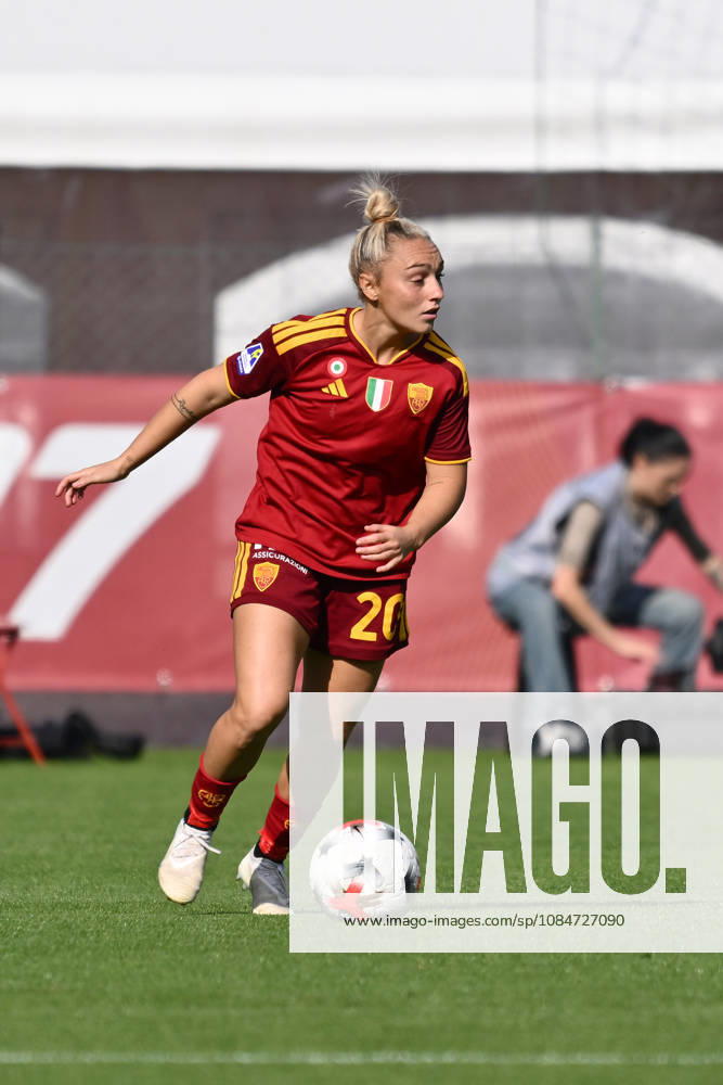 AS Roma v AC Milan - Serie A Women Giada Greggi of A.S. Roma Femminile is in action during the Serie A Women Athora, match day 3, between A.S. Roma and A.C. Milan Femminile, at the Tre Fontane Stadium in Rome, Italy, on October 18, 2026. Rome Italy Italy