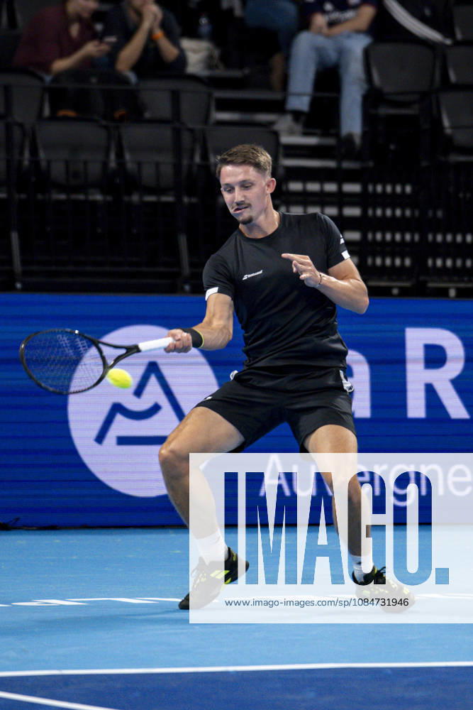 TENNIS : ATP, Tennis Herren 250 - Grand Tennis AURA - Decines (France) 18 10 2026 Ugo BLANCHET (FRA) vs Nicolai BUDKOV KJAER (NOR) during the qualifying tournament of the Auvergne Rhône-Alpes Grand Prix at the LDLC Arena in Décines on October 18, 2026. Photo Sandrine Thesillat PsNewZ