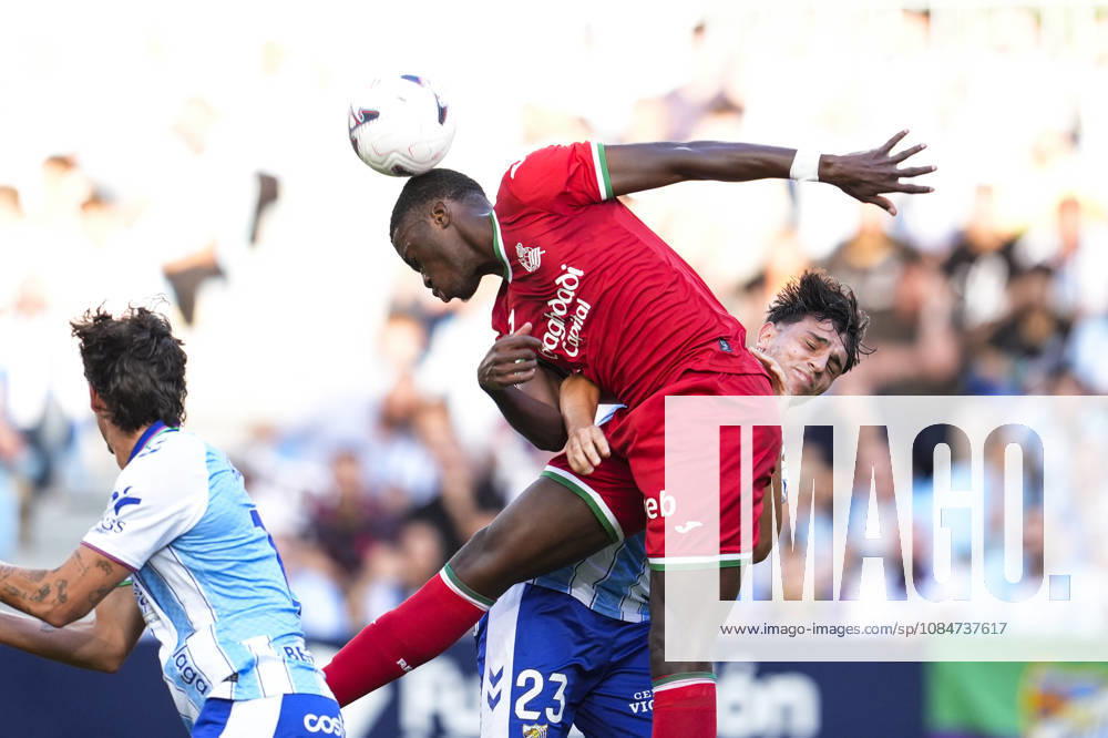 Mamadou Sarr of Real Sociedad in action during the Spanish league, LaLiga EA Sports, football match played between Malaga CF and Real Sociedad at La Rosaleda stadium on October 18, 2026, in Malaga, Spain. Malaga CF V Real Sociedad - LaLiga EA Sports - ZUMAa181 20261018_zaa_a181_208