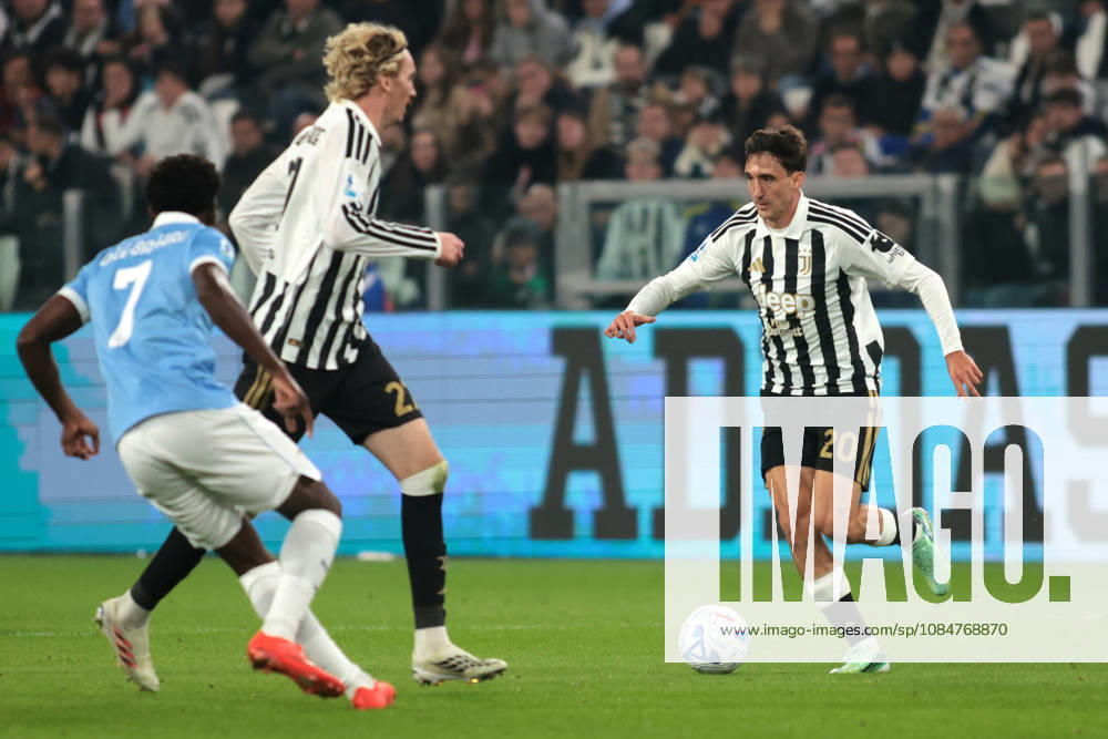 2026-10-18 Juventus FC v SS Lazio - Serie A 2026 27 TURIN, ITALY - OCTOBER 18: Andrea Cambiaso of Juventus during the Serie A 2026 27 match between Juventus FC and SS Lazio at Allianz Stadium on October 18, 2026 in Turin, Italy. (Photo by Nderim Kaceli BSR Agency) Turin Italy Content not available for redistribution in The Netherlands directly or indirectly through any third parties.
