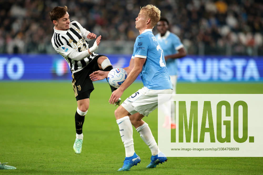 2026-10-18 Juventus FC v SS Lazio - Serie A 2026 27 TURIN, ITALY - OCTOBER 18: Francisco Conceicao of Juventus, Oliver Provstgaard of SS Lazio during the Serie A 2026 27 match between Juventus FC and SS Lazio at Allianz Stadium on October 18, 2026 in Turin, Italy. (Photo by Nderim Kaceli BSR Agency) Turin Italy Content not available for redistribution in The Netherlands directly or indirectly through any third parties.