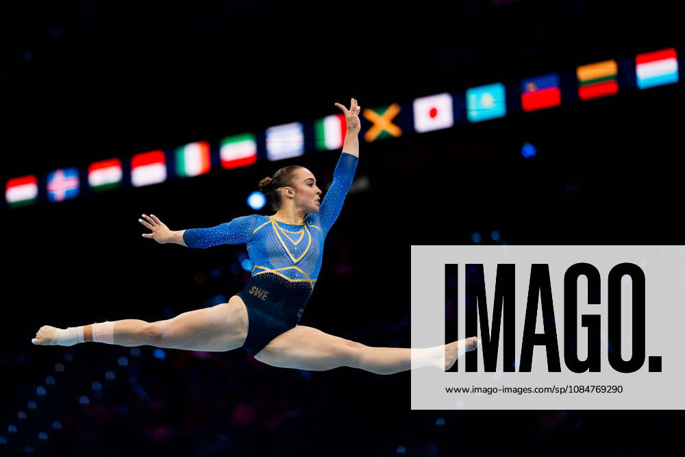 Emelie Westlund of Sweden competes in the women’s floor exercise qualifiers on day three of the 2026 Artistic Gymnastics World Championships on October 19, 2026 in Rotterdam. Photo by Joel Marklund, BILDBYRÅN, code JM JM0860 bbeng artistic gymnastics gymnastics world championships women s artistic gymnastics artistic gymnastics gymnastics world championships women s Sweden