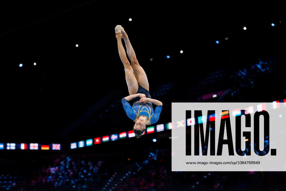 Maya Stahl of Sweden competes in the women’s floor exercise qualifiers during day three of the 2026 Artistic Gymnastics World Championships on October 19, 2026 in Rotterdam. Photo by Joel Marklund, BILDBYRÅN, code JM JM0860 bbeng artistic gymnastics gymnastics world championships women s artistic gymnastics artistic gymnastics gymnastics world championships women s Sweden