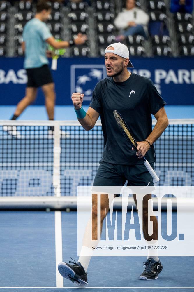 Constantin Frantzen of Germany pictured in action during the European Open ATP, Tennis Herren tennis tournament in Brussels, on Monday 19 October. This year s edition of the tournament is taking place from 17 to 25 October JASPERxJACOBS x190285416x