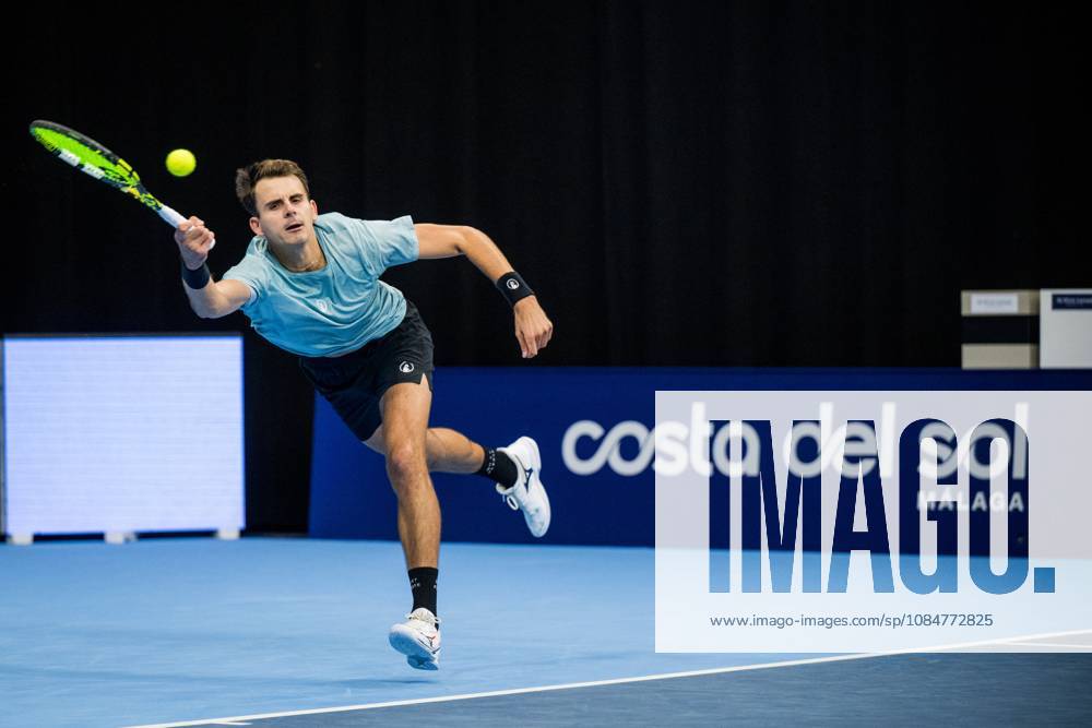 Petr Nouza of the Czech Republic pictured in action during the European Open ATP, Tennis Herren tennis tournament in Brussels, on Monday 19 October. This year s edition of the tournament is taking place from 17 to 25 October JASPERxJACOBS x190285555x
