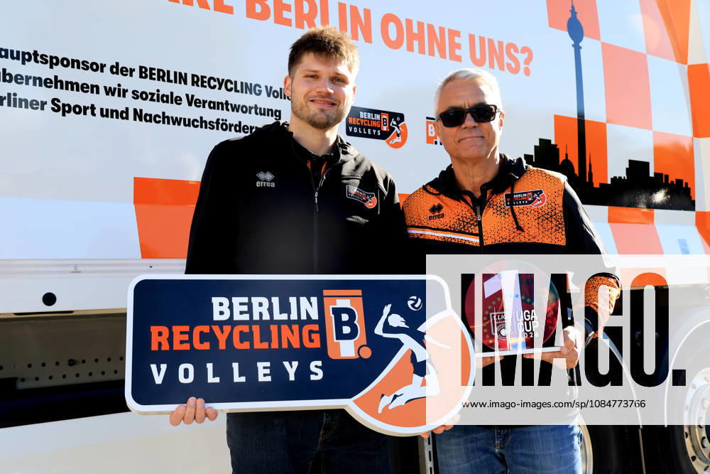 DEU, GER, Germany, Volleyball, BR Volleys Press Conference, 2026–2027 Season, Berlin, BR Volleys Managing Director Kaweh Niroomand, Head Coach Andrea Anastasi, Captain Ruben Schott, nordphoto GmbH Engler, Berlin, Berlin, Berlin, Germany