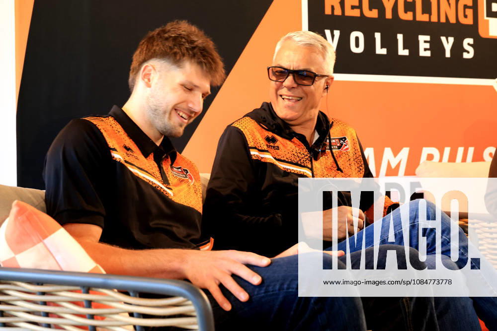 DEU, GER, Germany, Volleyball, BR Volleys Press Conference, 2026–2027 Season, Berlin, BR Volleys Managing Director Kaweh Niroomand, Head Coach Andrea Anastasi, Captain Ruben Schott, nordphoto GmbH Engler, Berlin, Berlin, Berlin, Germany