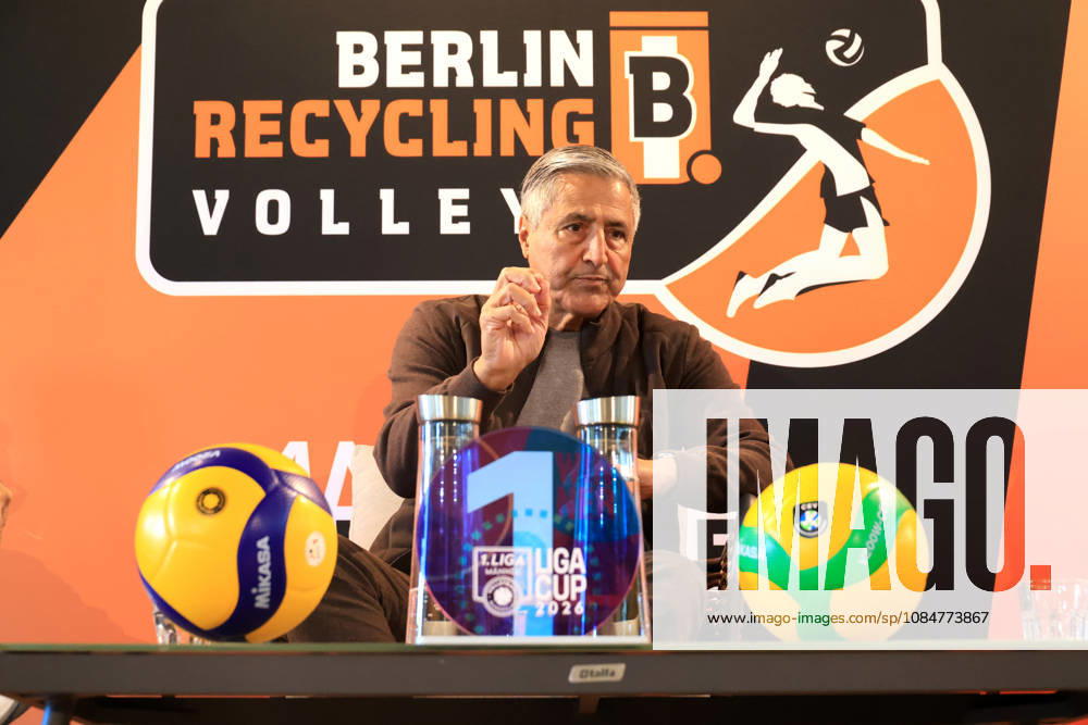 DEU, GER, Germany, Volleyball, BR Volleys Press Conference, 2026–2027 Season, Berlin, BR Volleys Managing Director Kaweh Niroomand, Head Coach Andrea Anastasi, Captain Ruben Schott, nordphoto GmbH Engler, Berlin, Berlin, Berlin, Germany