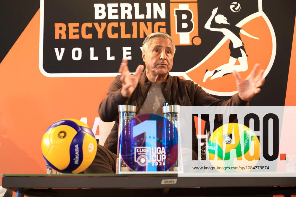 DEU, GER, Germany, Volleyball, BR Volleys Press Conference, 2026–2027 Season, Berlin, BR Volleys Managing Director Kaweh Niroomand, Head Coach Andrea Anastasi, Captain Ruben Schott, nordphoto GmbH Engler, Berlin, Berlin, Berlin, Germany