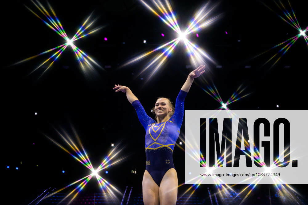 Editor’s note: An on-camera star filter was used to create this image. Alva Eriksson of Sweden competes in the women’s balance beam qualifying round on the third day of the 2026 Artistic Gymnastics World Championships on October 19, 2026 in Rotterdam. Photo by Joel Marklund, BILDBYRÅN, code JM JM0860. women’s balance beam, artistic gymnastics, gymnastics, World Championships, women’s artistic gymnastics, Sweden
