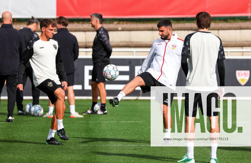 Stuttgart, Soccer, UEFA Champions League, 2026–2027 Season, VfB Stuttgart Practice, Grischa Prömel, Deniz Undav