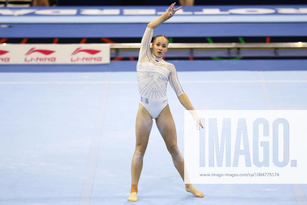 ELENA COLAS of Team France performs on the Floor Exercise during the Women s Qualification subdivision 6 10 of the 54th Artistic Gymnastics World Championships at the Ahoy Arena in Rotterdam, Netherlands. Rotterdam Netherlands - ZUMAc179 20261019_zep_c179_001