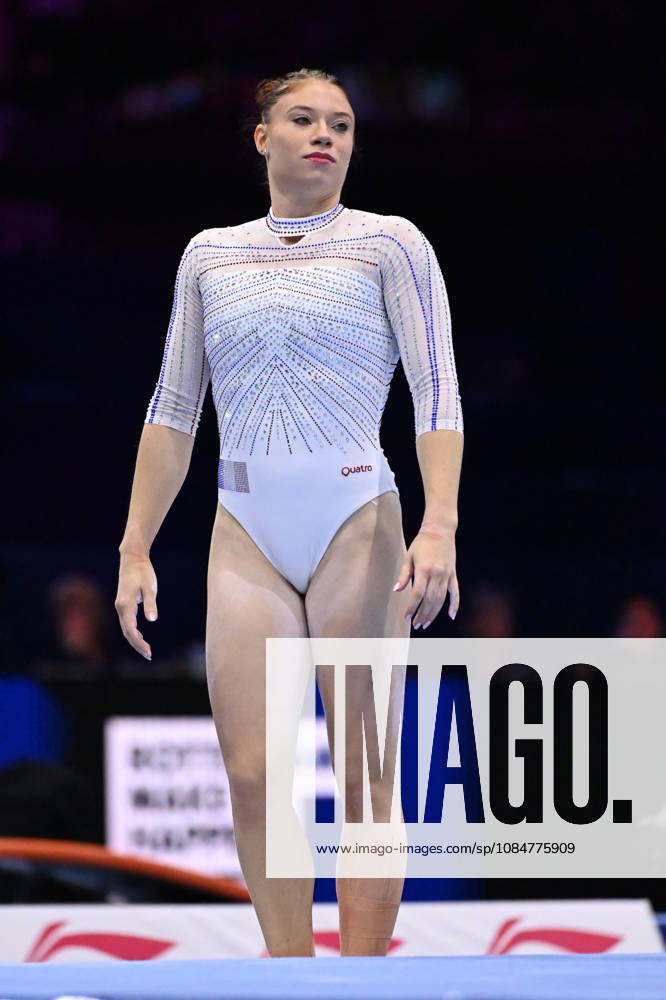 IPA89912756 - Morgane OSYSSEK-REIMER (FRA) on the floor during the 54th Artistic Gymnastics World Championships in Rotterdam, Netherlands
