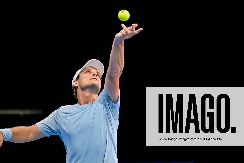 Bart Stevens of The Netherlands pictured in action during the European Open ATP, Tennis Herren tennis tournament in Brussels, on 19 October. This year s edition of the tournament is taking place from 17 to 25 October DAVIDxPINTENS x190297633x