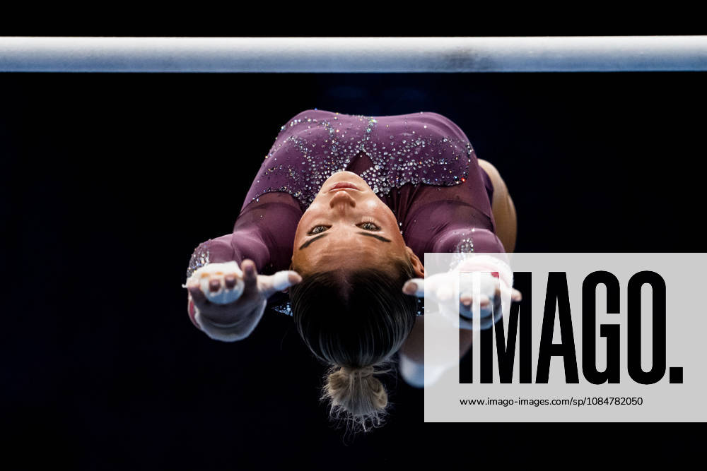 Ruby Evans of Great Britain competes in the women’s uneven bars qualifying round during day three of the 2026 Artistic Gymnastics World Championships on October 19, 2026 in Rotterdam. Photo by Joel Marklund, BILDBYRÅN, code JM JM0860 bbeng artistic gymnastics artistic gymnastics gymnastics world championships women s artistic gymnastics artistic gymnastics gymnastics world championships women s