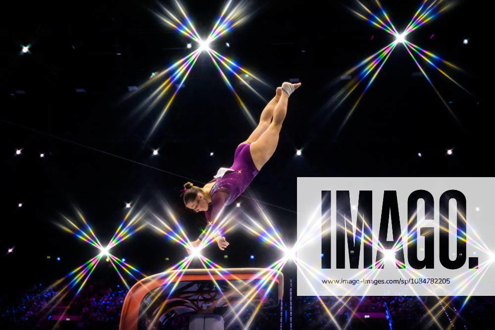 Editor s note: An on-camera star filter was used to create this photo. Abigail Martin of Great Britain competes in the women s vault qualifying round on the third day of the 2026 Artistic Gymnastics World Championships on October 19, 2026 in Rotterdam. Photo by Joel Marklund, BILDBYRÅN. Code: JM JM0860. bbeng, artistic gymnastics, gymnastics, World Championships, women’s artistic gymnastics, women’s gymnastics, World Championships, women’s artistic gymnastics, women’s gymnastics, World Championships