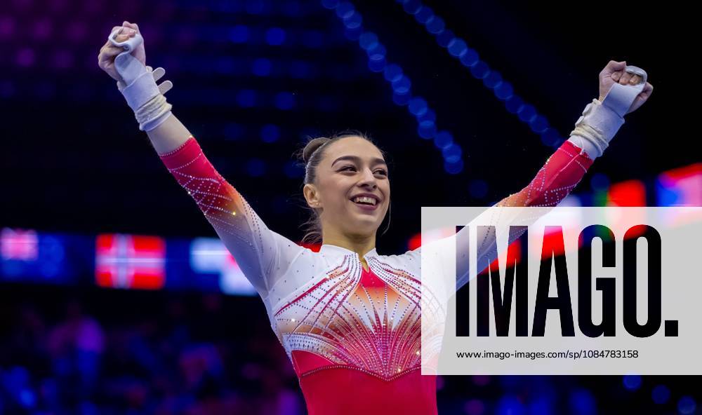 ROTTERDAM - Lena Bickel (SUI) in action during the qualifications at the World Gymnastics Championships in Rotterdam Ahoy. IRIS VAN DEN BROEK ANP ANPxSportx IVx 572990825 originalFilename: 572990825