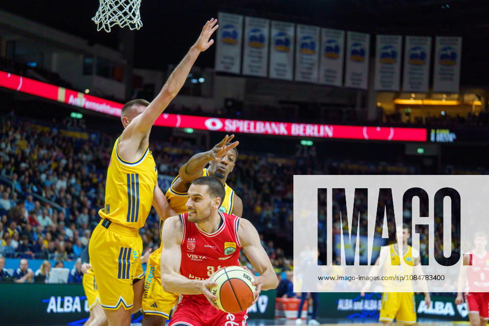 Pictured: Daniel Keppeler of BMA365 Bamberg Baskets, 31, against Sima of Alba Berlin, 77-19, October 20, 2026, Alba Berlin vs. BMA365 Bamberg Baskets, BBL Cup Round of 16, Basketball, 2026–27 Season, Uber Arena