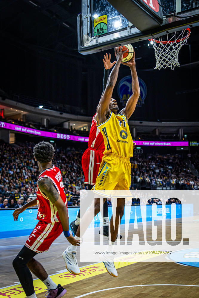Basketball Berlin, October 19, 2026; 2026–2027 Season; Netto BBL Cup Round of 16; Alba Berlin; BMA365; Bamberg Baskets; Yankuba Sima; Alba Berlin, No. 77