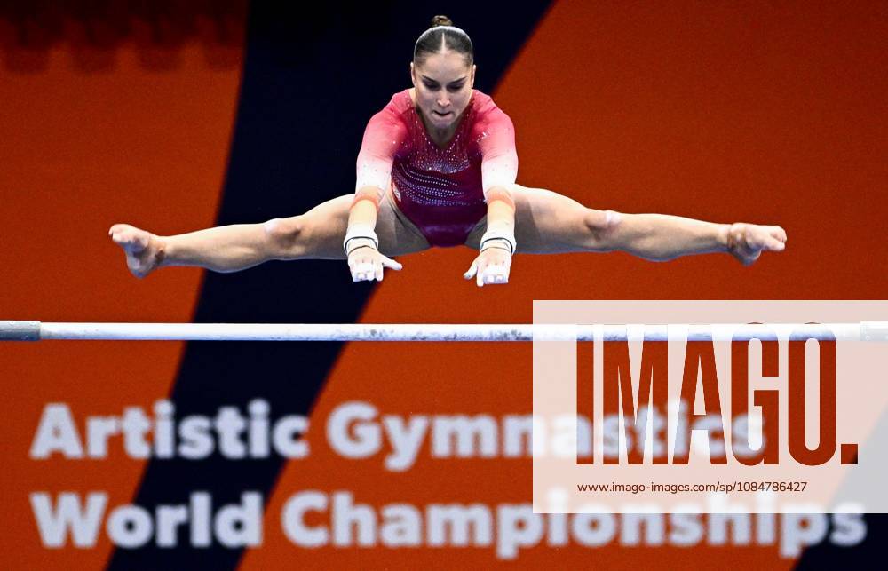 Netherlands Artistic Gymnastics World Championships Qualifiers 9268618 19.10.2026 Vera van Pol of the Netherlands competes on the uneven bars during the women s qualification of the 2026 World Artistic Gymnastics Championships in Rotterdam, the Netherlands. Alexey Filippov Sputnik Rotterdam Netherlands