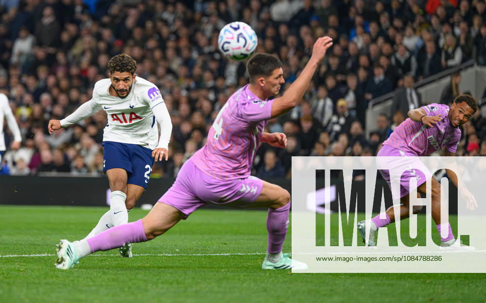 Tottenham Hotspur v Coventry City - Premier League - Tottenham Hotspur Stadium - London. Tottenham Hotspur v Coventry City - Premier League - Tottenham Hotspur Stadium - London. Omar Marmoush scores for Spurs 2-1. Picture : Mark Pain LONDON England