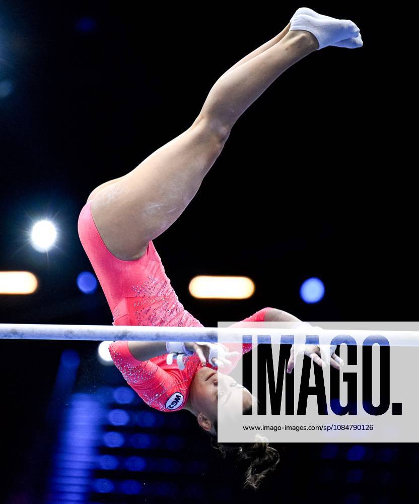 Netherlands Artistic Gymnastics World Championships Qualifiers 9268687 19.10.2026 Elizaveta Us of Team World Gymnastics Neutral Athletes 2 competes on the uneven bars during the women s qualification of the 2026 World Artistic Gymnastics Championships in Rotterdam, the Netherlands. Alexey Filippov Sputnik Rotterdam Netherlands