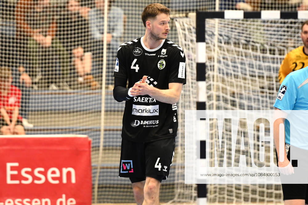 André Meuser TuSEM Essen vs. TV Emsdetten, October 19, 2026, André Meuser TV Emsdetten, 2nd Handball Bundesliga, TuSEM Essen vs. TV Emsdetten on October 19, 2026, at the Sporthalle am Hallo, Essen. Final score: 32–25 in front of 2,132 spectators