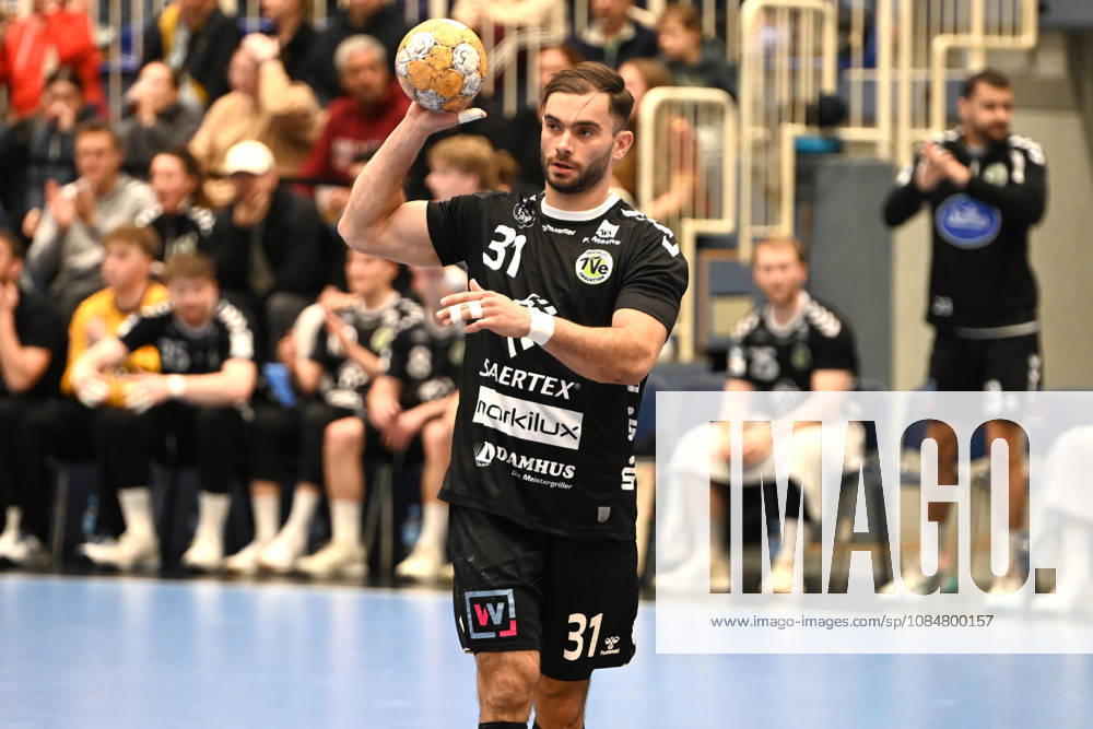 Björn Zintel TuSEM Essen vs. TV Emsdetten, October 19, 2026, Björn Zintel, TV Emsdetten, 2nd Handball Bundesliga, TuSEM Essen vs. TV Emsdetten on October 19, 2026, at the Sporthalle am Hallo, Essen. Final score: 32–25 in front of 2,132 spectators