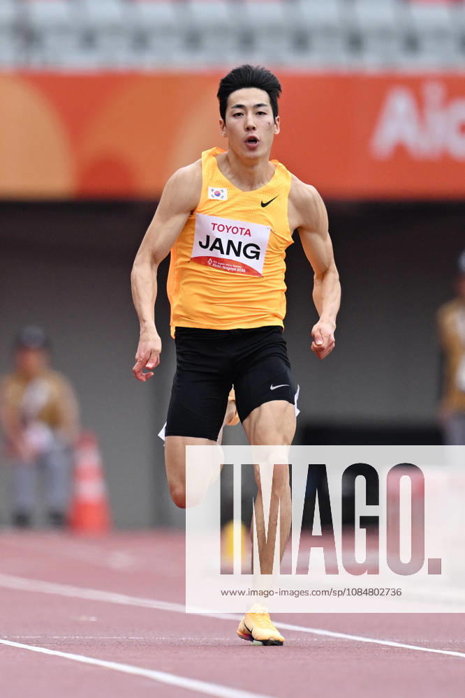 JANG Minho (KOR), OCTOBER 20, 2026 - Para Athletics : Mens 100m T13 heat during the Asian Para Games Aichi-Nagoya 2026 at Nagoya City Mizuho Park Athletic Stadium in Aichi, Japan. Noxthirdxpartyxsales aflo_357536632 KenjiroxMatsuox