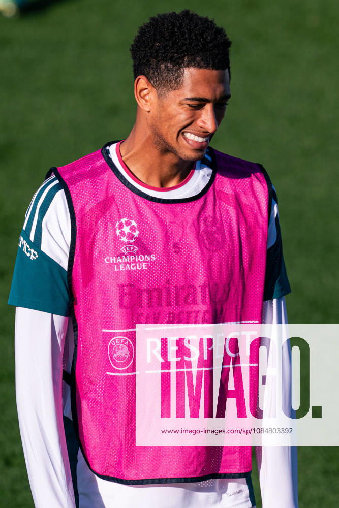 IPA89945063 - MADRID, SPAIN - OCTOBER 20: Jude Bellingham of Real Madrid CF during training on the day before Matchday 3 of the 2026 27 UEFA Champions League group stage at Ciudad Real Madrid on October 20, 2026, in Madrid, Spain. during the Real Madrid press conference, PK, Pressekonferenz following the UEFA Champions League soccer match in Madrid, Spain, on October 20, 2026