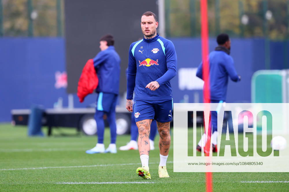 RB Leipzig Training: Champions League, Leipzig, October 20, 2026, RB Academy, UEFA Champions League, RB Leipzig s final training session the day before Real Madrid vs. RB Leipzig. Pictured: David Raum, No. 22, RB Leipzig, Picture Point
