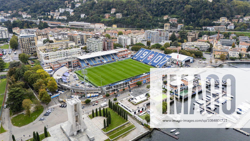 Como v Manchester United, ManU Champions League Ground aerial view outside and above the Stadium ahead of Como 1907 vs Manchester United, Giuseppe Sinigaglia Stadium, Como, Italy on 20 October 2026 Credit: Phil Duncan Every Second Media Editorial use only. All images are copyright Every Second Media Limited. No images may be reproduced without prior permission.