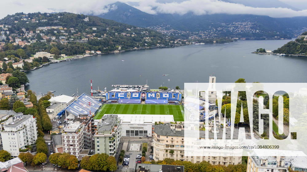 Como v Manchester United, ManU Champions League Ground aerial view outside and above the Stadium ahead of Como 1907 vs Manchester United, Giuseppe Sinigaglia Stadium, Como, Italy on 20 October 2026 Credit: Phil Duncan Every Second Media Editorial use only. All images are copyright Every Second Media Limited. No images may be reproduced without prior permission.