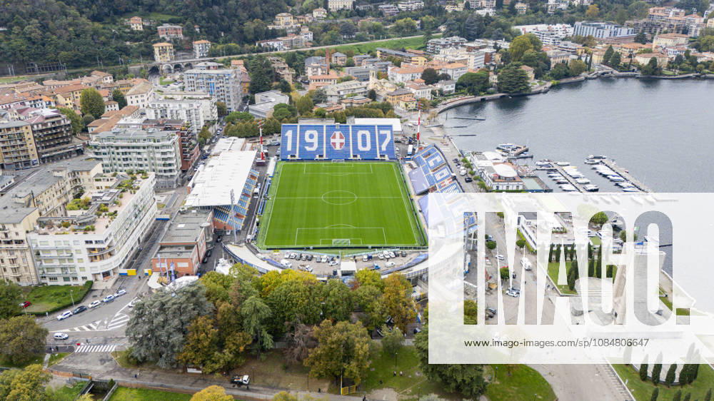 Como v Manchester United, ManU Champions League Ground aerial view outside and above the Stadium ahead of Como 1907 vs Manchester United, Giuseppe Sinigaglia Stadium, Como, Italy on 20 October 2026 Credit: Phil Duncan Every Second Media Editorial use only. All images are copyright Every Second Media Limited. No images may be reproduced without prior permission.