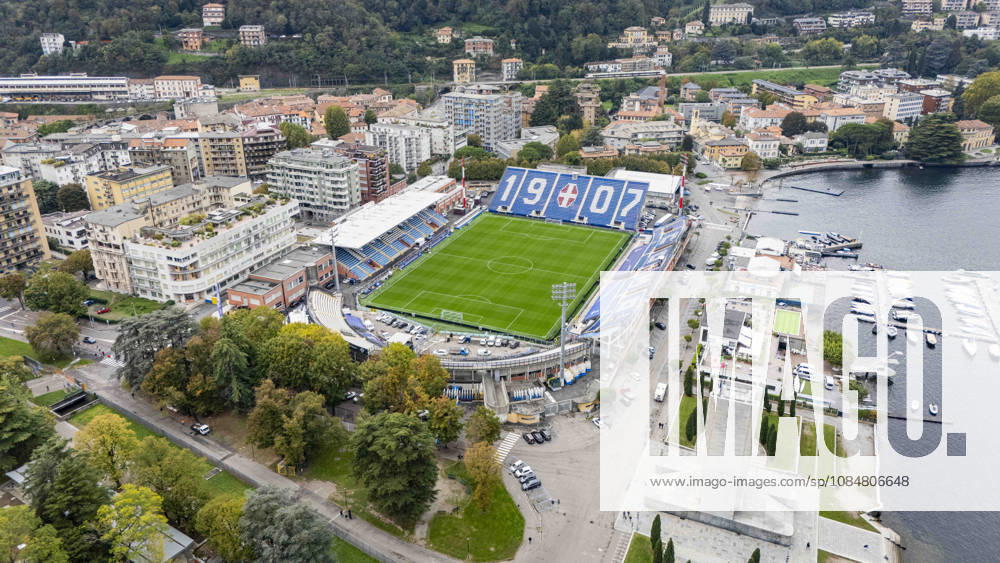 Como v Manchester United, ManU Champions League Ground aerial view outside and above the Stadium ahead of Como 1907 vs Manchester United, Giuseppe Sinigaglia Stadium, Como, Italy on 20 October 2026 Credit: Phil Duncan Every Second Media Editorial use only. All images are copyright Every Second Media Limited. No images may be reproduced without prior permission.