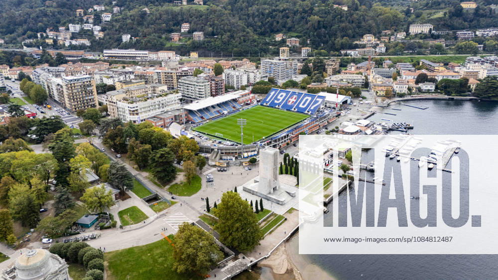 Como v Manchester United, ManU Champions League Ground aerial view outside and above the Stadium ahead of Como 1907 vs Manchester United, Giuseppe Sinigaglia Stadium, Como, Italy on 20 October 2026 Credit: Phil Duncan Every Second Media Editorial use only. All images are copyright Every Second Media Limited. No images may be reproduced without prior permission.